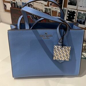 Periwinkle Kate Spade bag. With detachable strap.